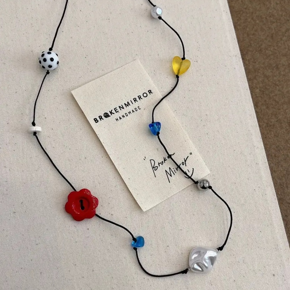 NEW Multi Handmade Beaded Necklace